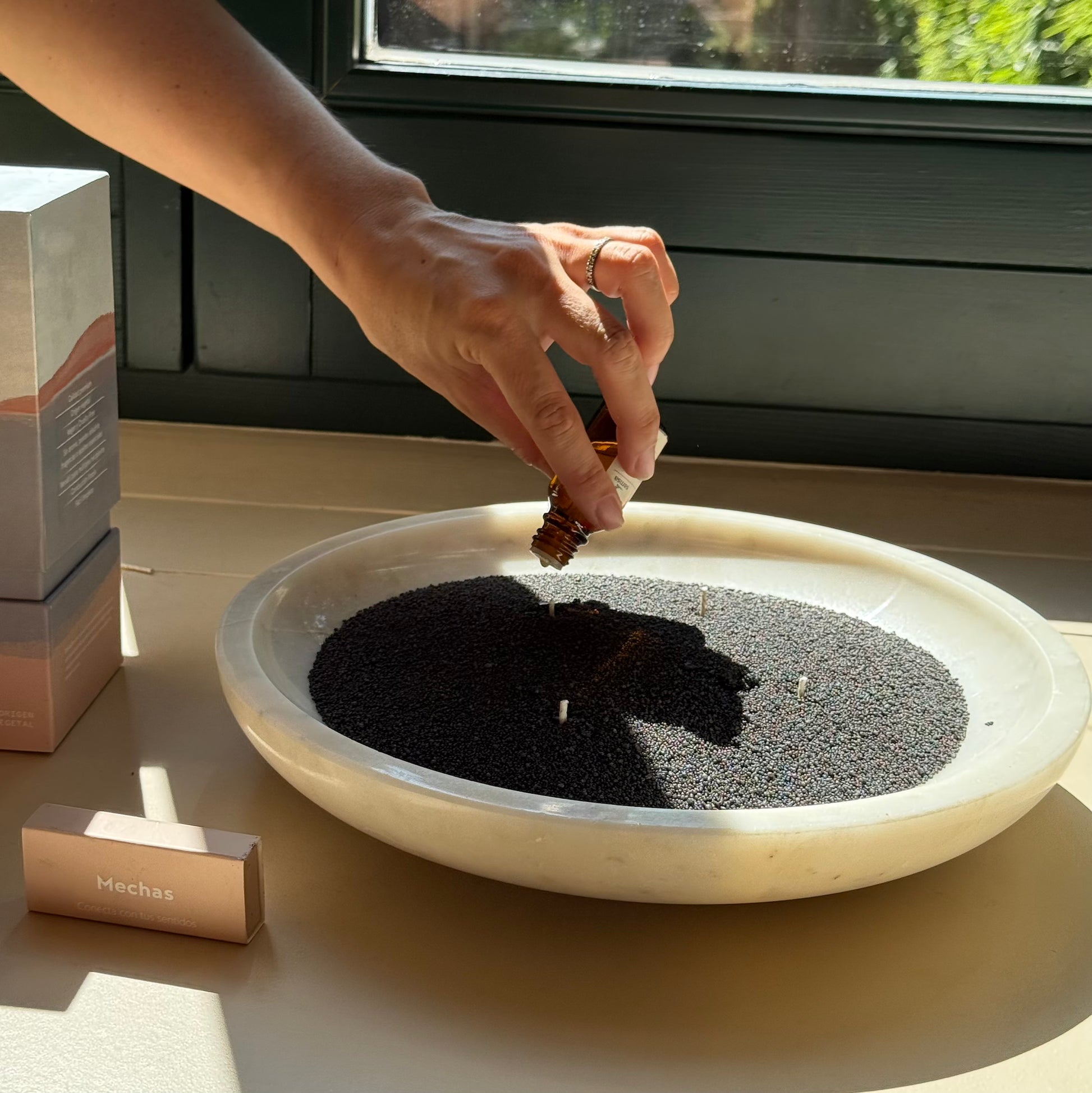 Vela en perlas con aroma